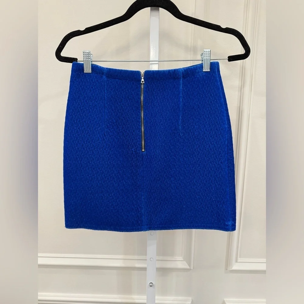 Sandro Blue Mini Pencil Skirt - Picture 7 of 8